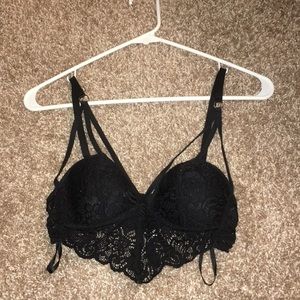 IHEARTRAVES Black Noir Lace Bralette